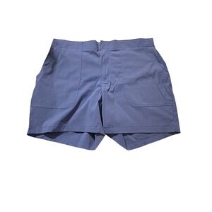 Eddie Bauer Blue Hiker Shorts Womens 12 StormRepel DWR UPF 50 Stretch EB007970